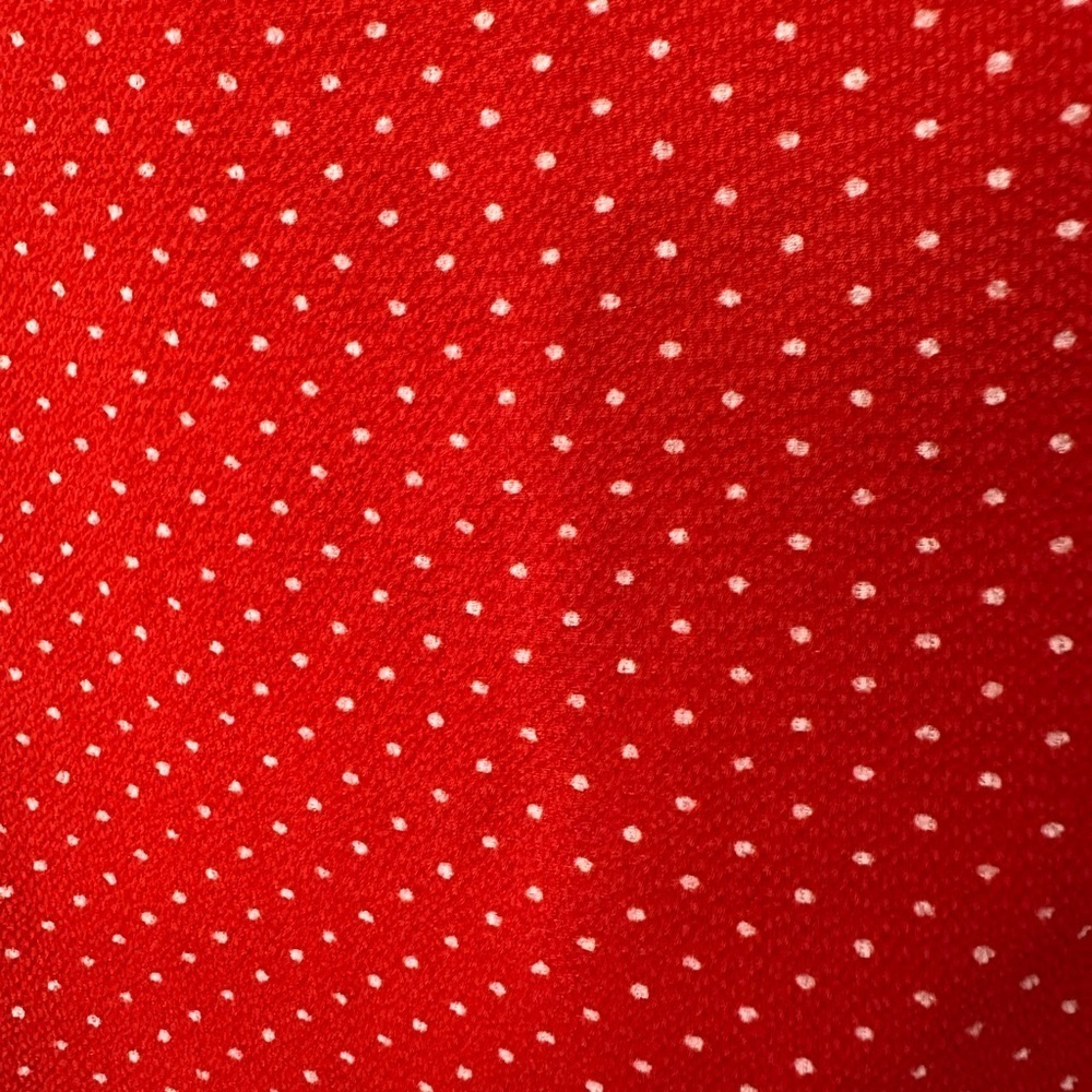 Monteau Red and White Flutter Sleeve Blouse - Picture 5 of 6